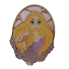 Disney Trading Spilla Principessa Ritratto in Vetro Colorato - Raperonzolo