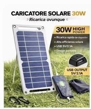 30W Caricatore Solare USB
