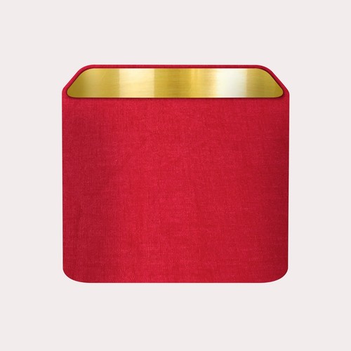 Paralume rosso scuro