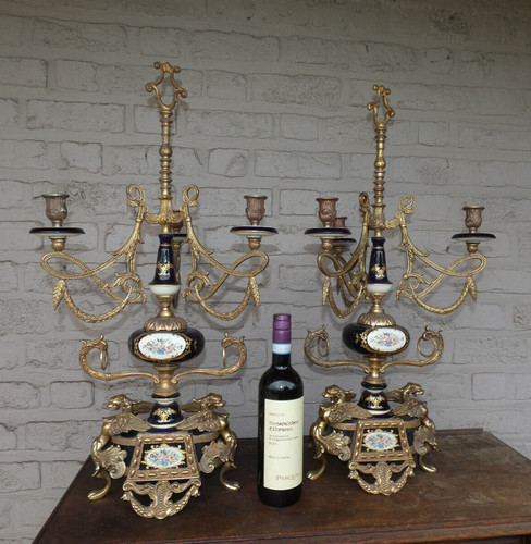 Coppia candelabri limoges - candelabri,