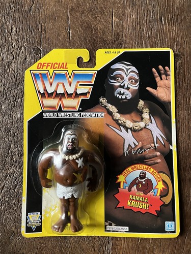 Wwf hasbro moc kamala - wwf,