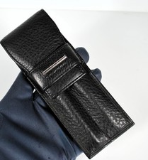 ASTUCCIO PORTA PENNE PEN CASE PIQUADRO IN PELLE due posti