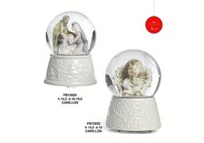 CARILLON MECCANICO PORCELLANA BIANCA MADE in ITALY H.15 NATALE PRESEPE PB15929