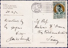 Vaticano 1952 cartolina - -,