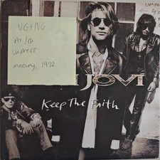 Bon Jovi Keep The Faith Vinyl