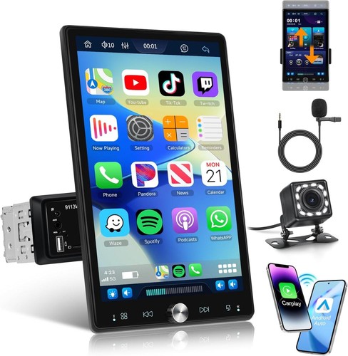 Single 1din wireless - 10.4",