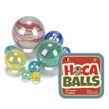 SET BIGLIE COLORATE IN VETRO