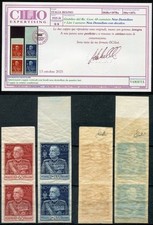 REGNO D'ITALIA 1925-26 COPPIE GIUBILEO NON DENTELLATI MNH** CAT. 186e+187e