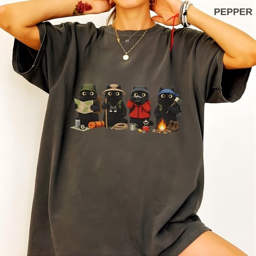Shirt gatto escursionismo - gatto,