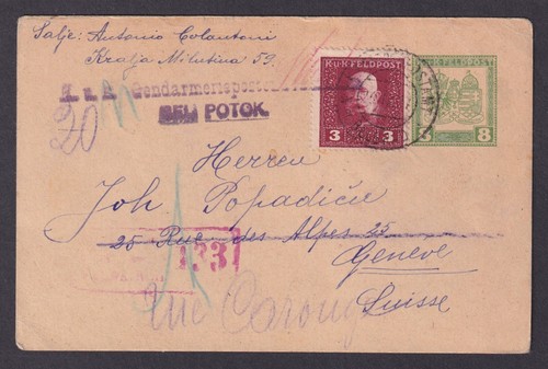 Austria 1917 cartolina - austria, 1917,