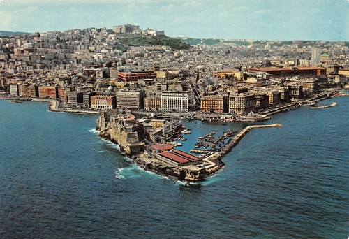 Cartolina napoli castel - napoli,