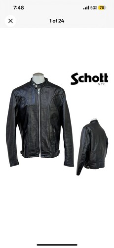 Giacca moto schott cafe - cafe, racer