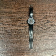 Orologio Tempus Fugit Unisex Disoccupato Filosofi Gilda Op Art Nero