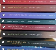 Libro Thriller Mary Higgins Clark Titoli Vari Pickwick Sperling Kupfer (L29)