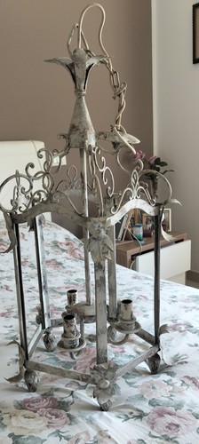 Lampadario ferro battuto - lampadario,