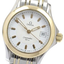 Orologio Omega Seamaster 120 donna quarzo SS/K18YG quadrante bianco usato dal Giappone