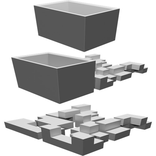 Puzzle scatola sfida stampato - scatola,
