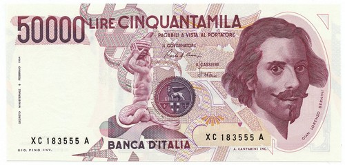 50000 lire gian lorenzo - lire,