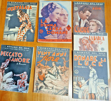 ROMANZI D'AMORE (7), DAL 1936 AL 1940, 32 PAGINE, 6 SPILLATI, 1 BR., OTTIMI