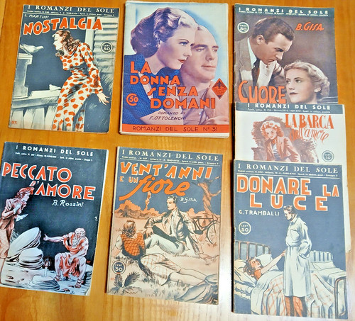 Romanzi amore dal 1936 - romanzi, (7),