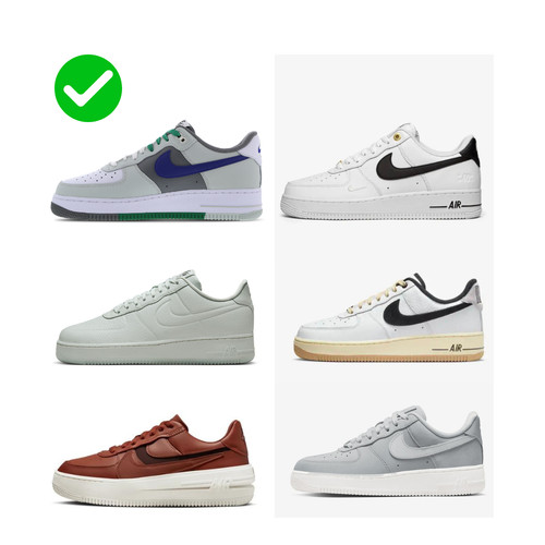 Nike air force molti - molti, colori