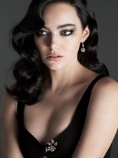 V7082 Emma Stone abito nero