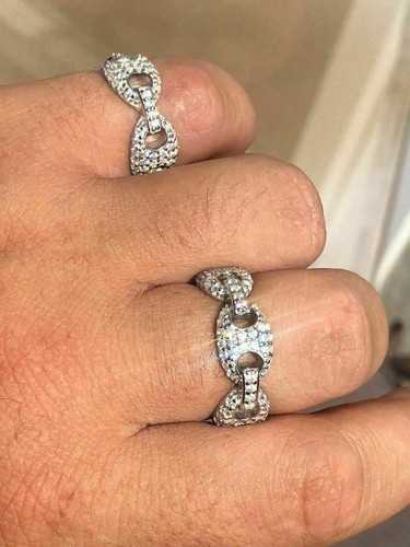 Anello gucci link - anello, zirconi