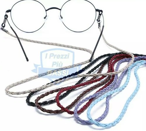 Cordino pelle intrecciata - cordino,