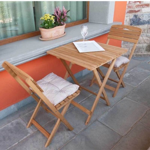 Set tavolo sedie pieghevoli - e,