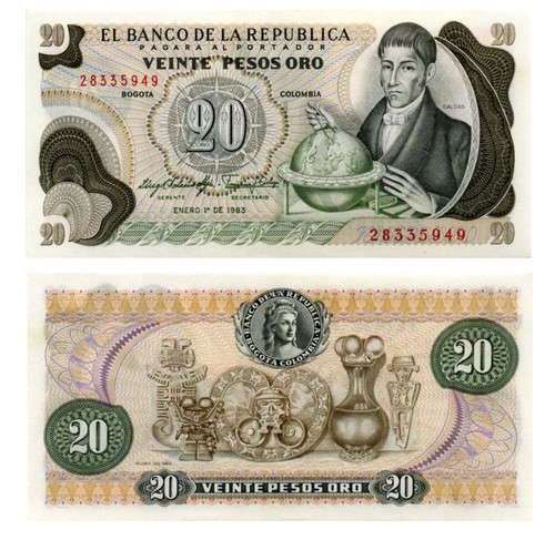 Colombia pesos oro - -, 20