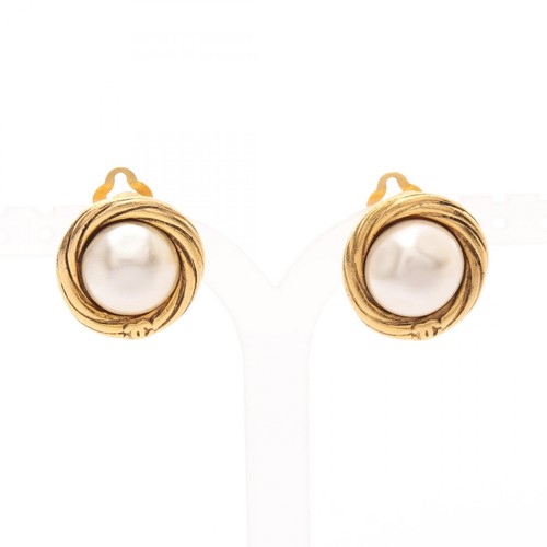 Orecchini chanel placcati oro - chanel,