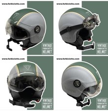 Casco vintage Personalizzato Triumph In Eco Pelle Scrambler Bonneville S M L XL