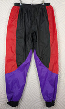 Rari pantaloni a vento vintage TigerShark Watercraft SHARKWEAR da uomo XXL gatto artico Arctco