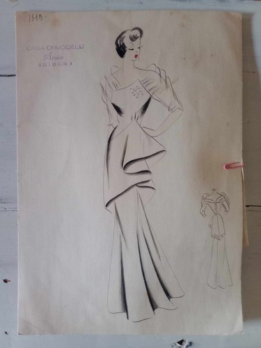 Figurino moda anni 60 - figurino,