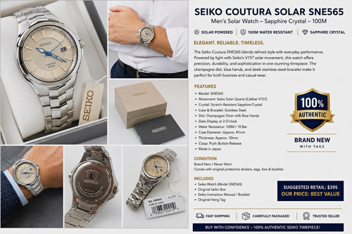 Seiko coutura bracciale uomo - coutura,