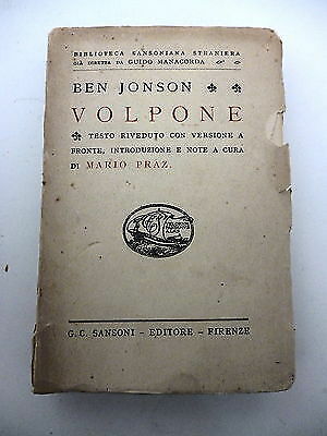 Ben jonson volpone 1943 - ben, jonson: