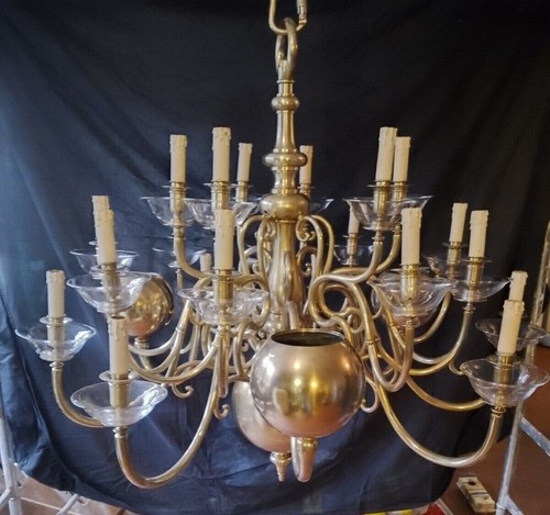 Lampadario ottone primi 900 - 900, 21