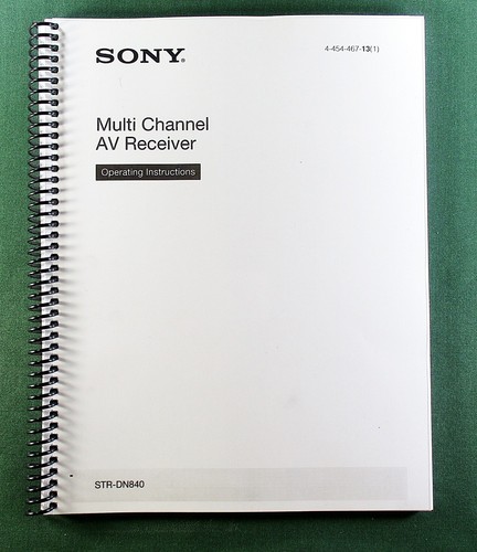 Sony str dn840 - str-dn840, instruction