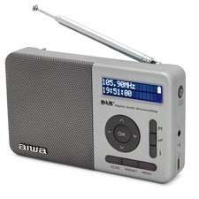 Aiwa RD-40DAB/SL Dab Radio Digitale Ricaricabile Portatile Dab+ Altoparlante Allarme Fm