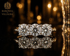 3,60 CT. ANELLO TRILOGY ORO
