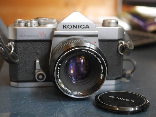 Macchina fotografica konica - macchina,