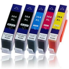 5 cartucce stampante per HP