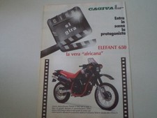 advertising Pubblicità 1986 MOTO CAGIVA ELEFANT 650