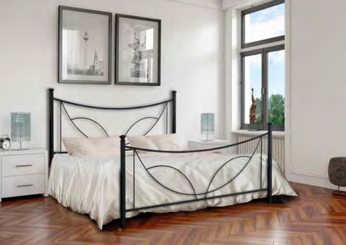 Letto ferro battuto tulipano - ferro,