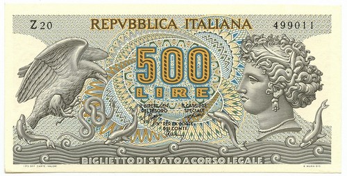 500 lire biglietto stato - lire,