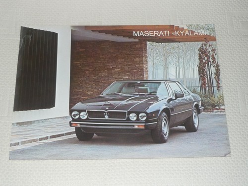 Maserati kyalami depliant - maserati,