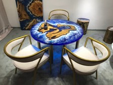 Tavolo epossidico rotondo