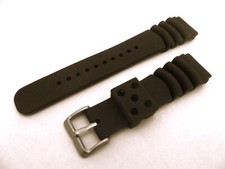 Cinturino gomma verde orologi sub 20 o 22 mm tipo SeiKo monster citizen watch