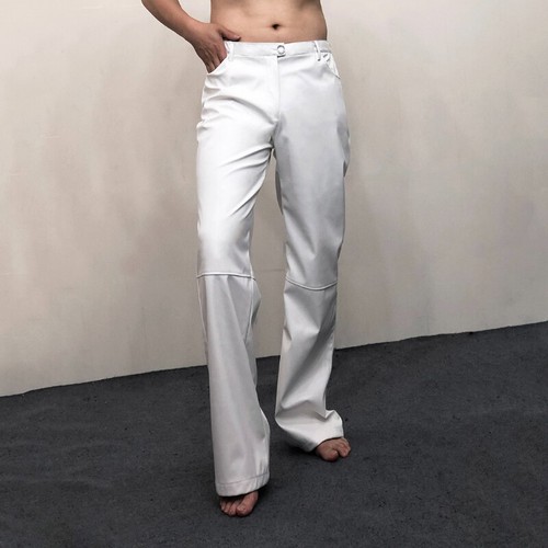 Uomo ecopelle pantaloni - ecopelle,
