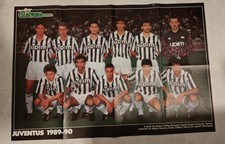 Poster Vintage Juventus 1989-90  Squadra Storica  Guerin Sportivo Originale